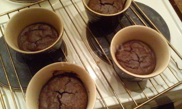 Рецепт шоколадного суфле с ванильным вкусом