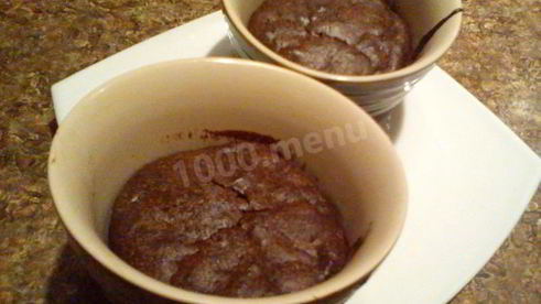 шоколадное суфле с ванильным вкусом