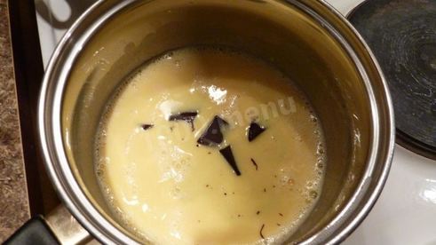 шоколадное суфле с ванильным вкусом