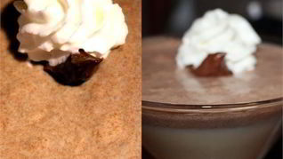 Сливочное суфле из двух шоколадов