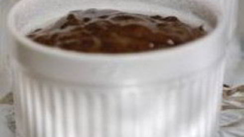 суфле из черного шоколада