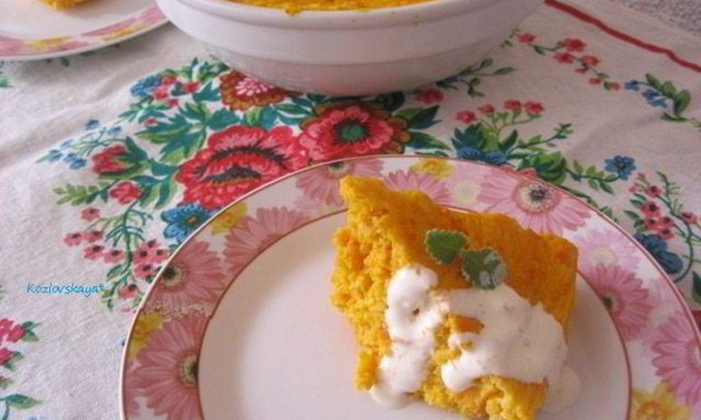 Рецепт суфле из моркови и творога