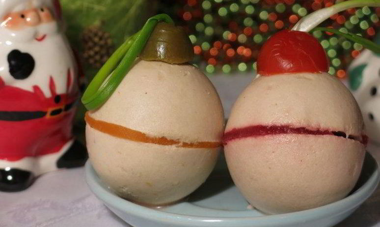 Рецепт суфле с тунцом елочный шар