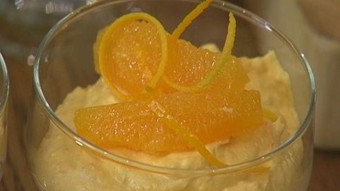 творожное суфле с апельсином