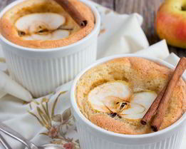 Творожное суфле с яблоками