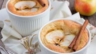 Творожное суфле с яблоками