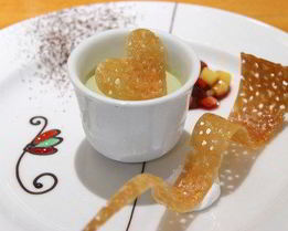 Замороженное суфле из зеленого чая