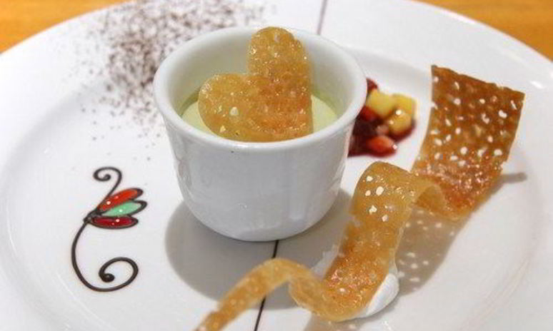 Рецепт замороженного суфле из зеленого чая