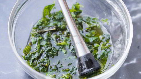 апельсиновый тирамису с мятным сиропом