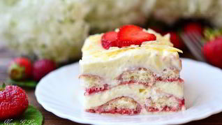 Тирамису клубничный