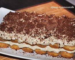 Тирамису с темным шоколадом