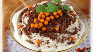 Ванильно-облепиховый тирамису