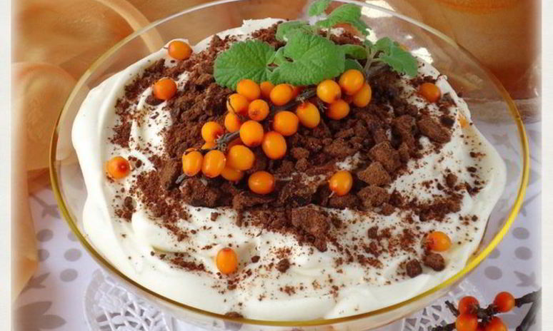 Рецепт ванильно-облепихового тирамису