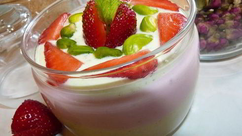 творожно-ягодный десерт