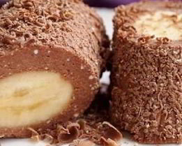 Творожный десерт с бананом