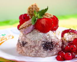 Творожный десерт с маршмеллоу