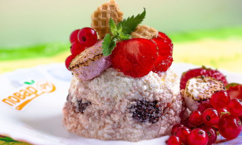 Рецепт творожного десерта с маршмеллоу