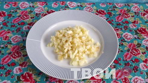 яблоко, фаршированное творогом