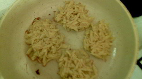 картофельные драники с баклажанами