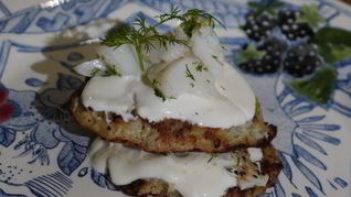 Картофельные драники с треской