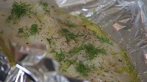 картофельные драники с треской