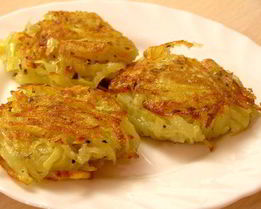 Постные драники с базиликом