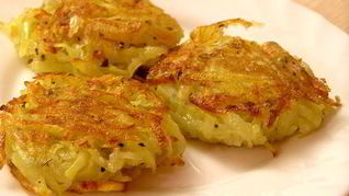 Постные драники с базиликом