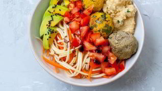 Фрикадельки из нута и сливочного сыра