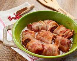 Фрикадельки с беконом в сливочно-томатном соусе