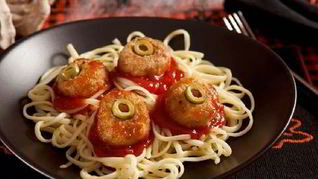 Фрикадельки с болоньезе из маслин