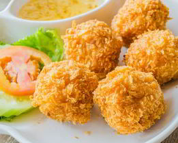 Фрикадельки с креветками