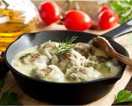 Фрикадельки с кукурузной крупой