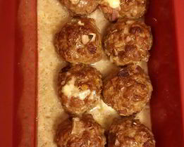 Фрикадельки с сыром дор-блю и фетой