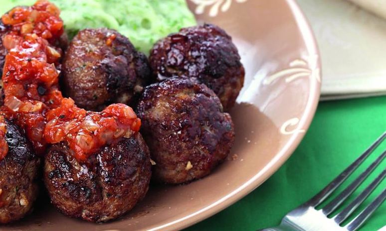 Рецепт фрикаделек с зеленым пюре