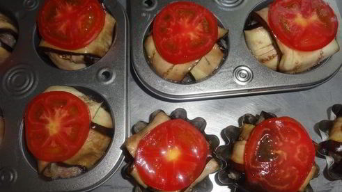 фрикадельки в баклажанных конвертах