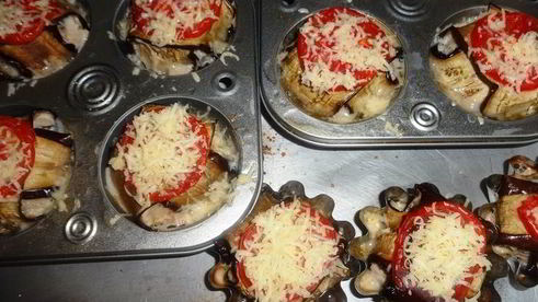 фрикадельки в баклажанных конвертах