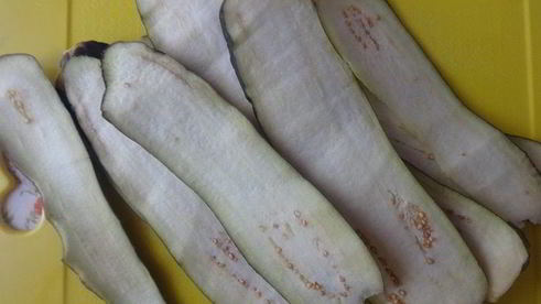 фрикадельки в баклажанных конвертах