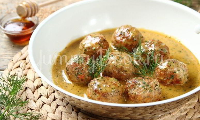 Рецепт фрикаделек в горчично-медовом соусе