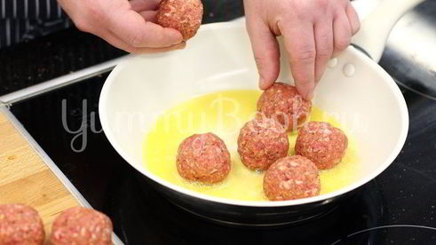 фрикадельки в горчично-медовом соусе