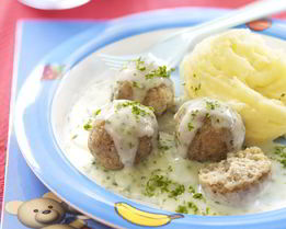 Фрикадельки в сливочном соусе