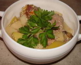 Картофель с фрикадельками