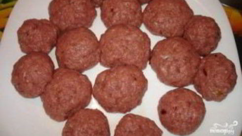 картофель с фрикадельками