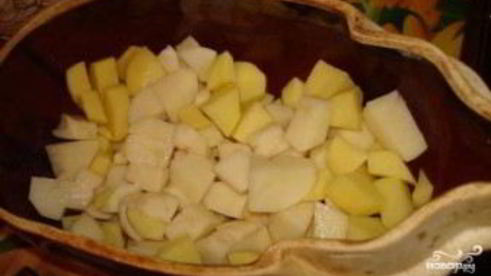 картофель с фрикадельками