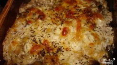 картофель с фрикадельками