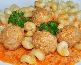 Мясные фрикадельки с сырной начинкой