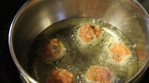 праздничные спагетти с фрикадельками