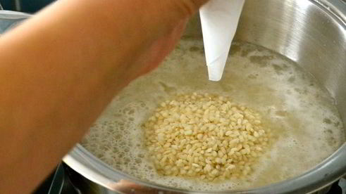 рисовая корона с тыквой и фрикадельками