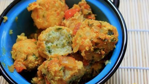 рыбные фрикадельки в имбирном соусе