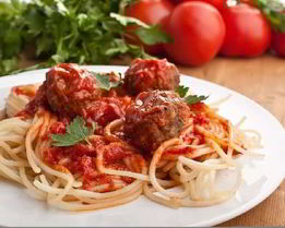 Спагетти с фрикадельками
