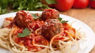 Спагетти с фрикадельками